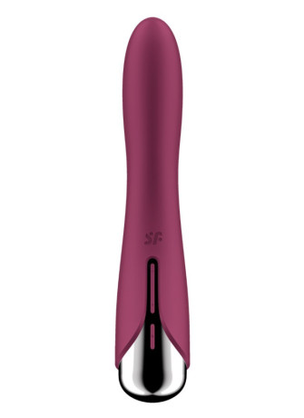 Vibromasseur USB tête rotative point G rouge Spinning Vibe 1 Satisfyer - CC597855